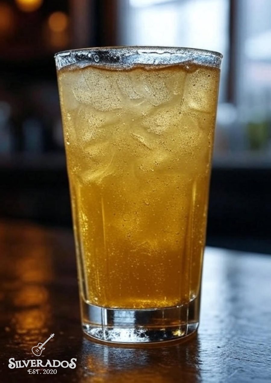 Cold drink on the bar at Silverados